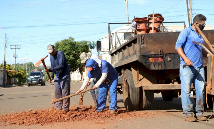 Tapa-Buracos: Prefeitura intensifica  trabalho em toda cidade