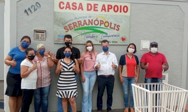 SERRANÓPOLIS: Prefeito e comitiva visitam Casa de Apoio em Barretos