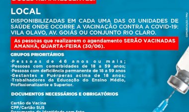 VACINAÇÃO CONTRA COVID-19 AGENDAMENTO ONLINE SALDO DE DOSES REMANESCENTES