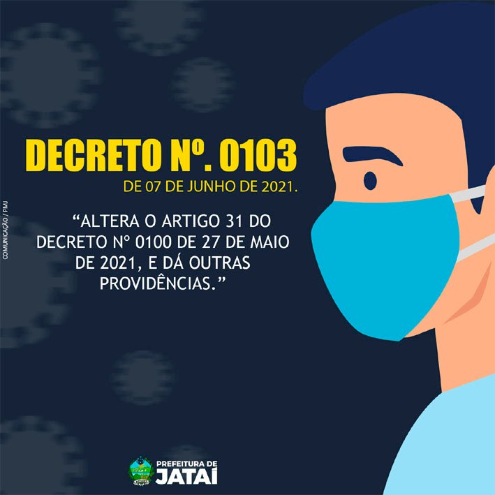 Decreto nº 0103 de 7 de junho altera o artigo 31 de 27 de maio