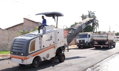 JATAÍ: Obras de recapeamento na Alameda Marechal Rondon entram na fase final