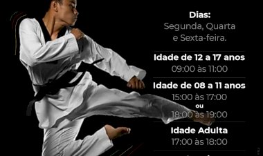 Taekwondo: Secretaria de Esporte abre inscrições para aulas gratuitas