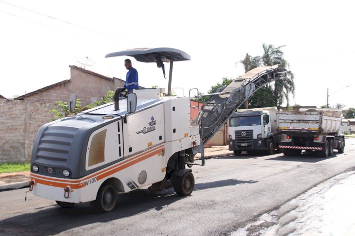 JATAÍ: Obras de recapeamento na Alameda Marechal Rondon entram na fase final