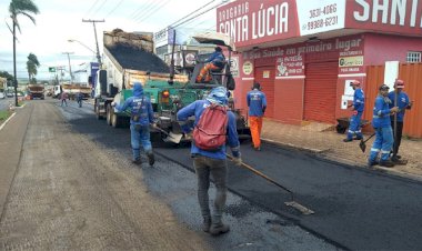 OBRAS: Avenida Goiás passa por recapeamento em CBUQ