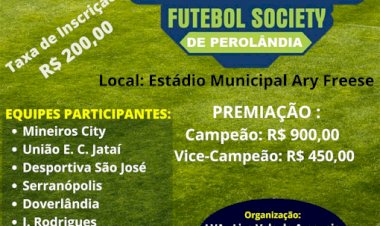 ESPORTE | Perolândia convida para o Festival de Futebol Soçaite