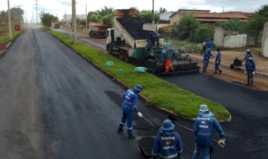 Dom Abel e Santa Terezinha recebem recapeamento asfáltico em CBUQ