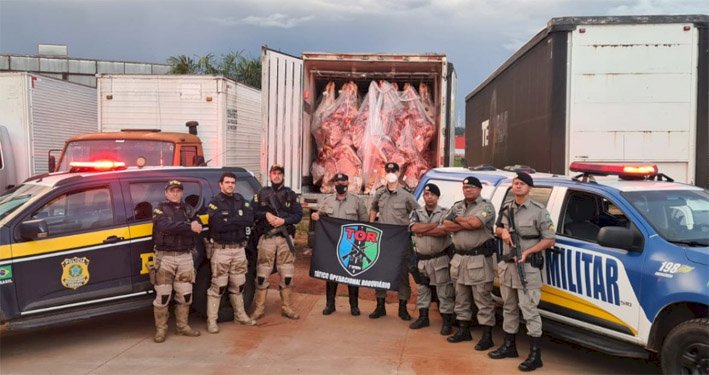 Polícia recupera carga de carne roubada avaliada em R$ 400 mil | Folha no Sudoeste