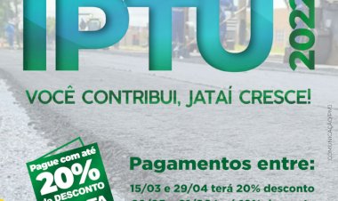 IPTU: Atenção contribuintes, não percam o prazo para pagamento com desconto