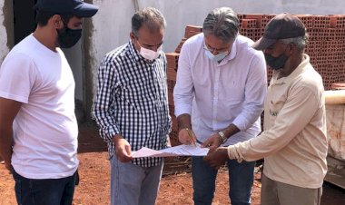 Prefeito Humberto Machado acompanha obras em andamento em Jataí