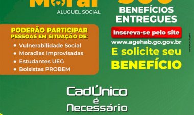 PROGRAMA PRA TER ONDE MORAR – ALUGUEL SOCIAL CHEGA A JATAÍ