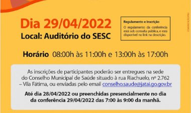 I Conferência Municipal de Saúde Mental de Jataí