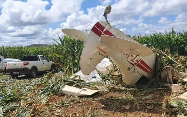Avião agrícola cai próximo ao Distrito Federal matando o piloto de 54 anos