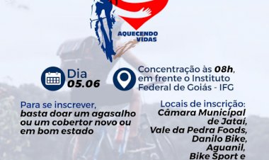 Inscrição para I Passeio Ciclístico são agasalhos ou cobertores