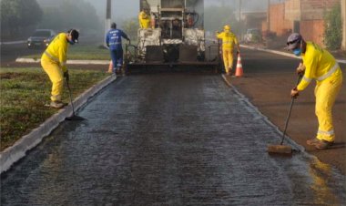 JATAÍ: Prefeitura inicia as obras de recapeamento com Microrevestimento no bairro Mauro Bento