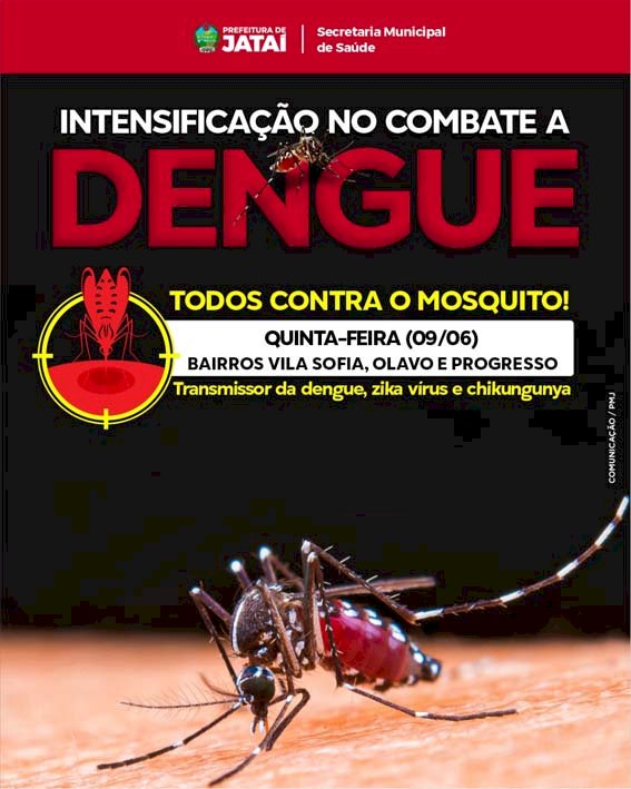 FORA MOSQUITO: PREFEITURA INTENSIFICA O COMBATE AO AEDES AEGYPTI NESTA QUINTA-FEIRA  NO BAIRRO SOFIA E INICIARÁ NOS BAIRROS OLAVO E PROGRESSO