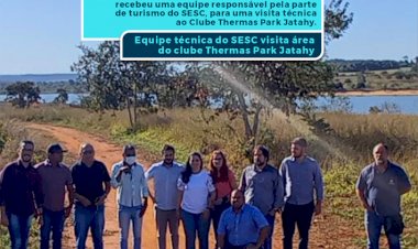 Equipe técnica do SESC visita área do clube Thermas Park Jatahy