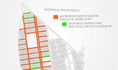 Novas ruas do residencial Mauro Bento estão sendo recapeadas