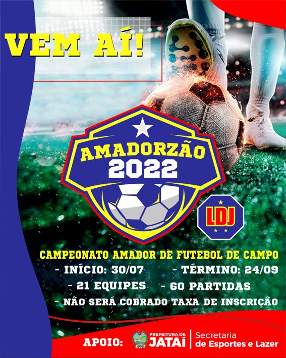 Campeonato Amador de Futebol terá início em Jataí