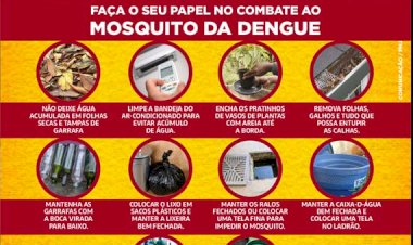 ALERTA: COMBATE AO MOSQUITO AEDES AEGYPTI NÃO PODE PARAR