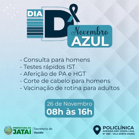 CâNCER DE PRÓSTATA: Dia “D” de Prevenção à doença será realizado neste sábado (26/11)