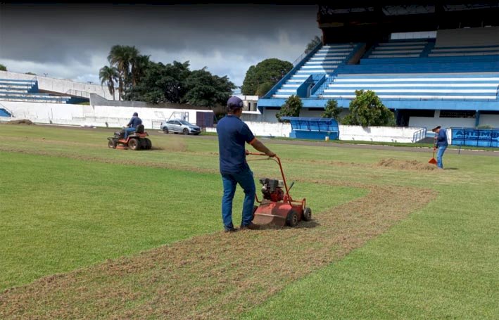 Estádio Jerônimo Ferreira Fraga recebe mutirão de limpeza