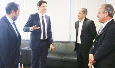 Novo aeroporto: Prefeito Humberto Machado, e vice-governador visitam Ministro em Brasília