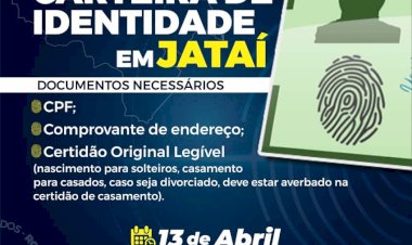 Mutirão RG Para Todos em Jataí - Carteiras de Identidade gratuitas à população