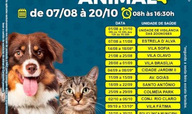 Vacinação Antirrábica Animal – Confira a Programação