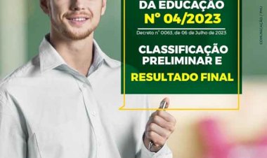Prefeitura divulga resultado do Processo Seletivo Simplificado