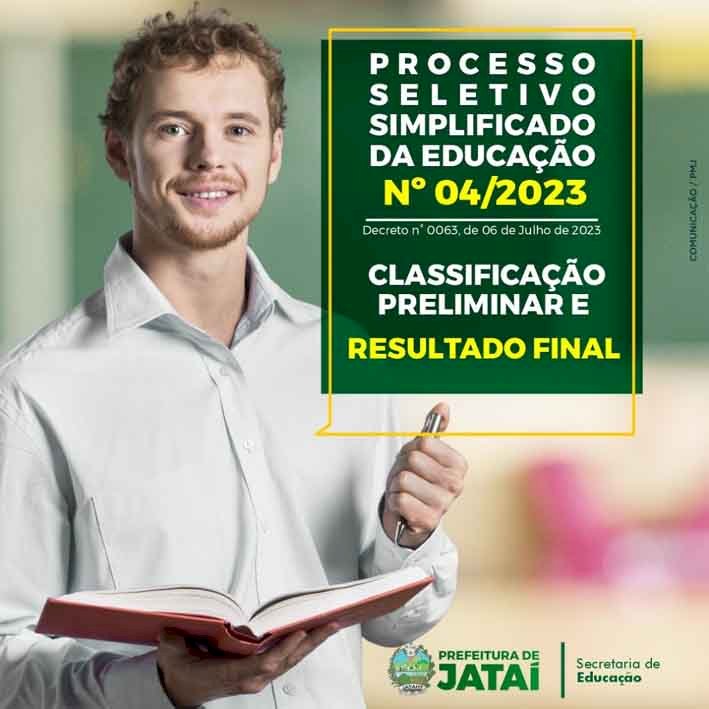 Prefeitura divulga resultado do Processo Seletivo Simplificado