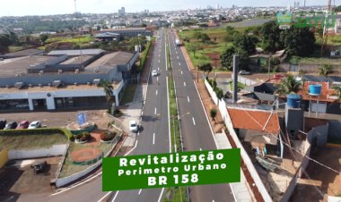 FASE FINAL: Obras de recuperação do perímetro urbano da BR-158 quase concluídas