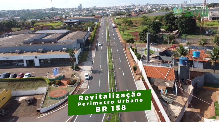 FASE FINAL: Obras de recuperação do perímetro urbano da BR-158 quase concluídas