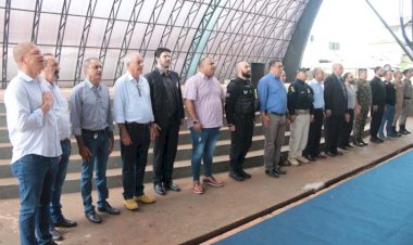 Prefeito participa de lançamento da Operação Natal Integrado e da apresentação de novos policiais militares