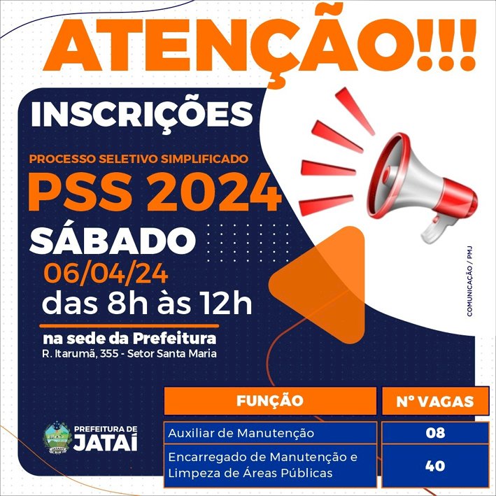 Atenção: Inscrições para o Processo Seletivo Simplificado terminam neste final de semana