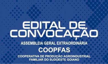 EDITAL DE CONVOCAÇÃO PARA A ASSEMBLEIA GERAL EXTRAORDINÁRIA