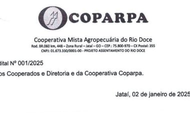 COPARPA - EDITAL - ASSEMBLEIA GERAL EXTRAORDINÁRIA