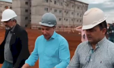 Prefeito  de Jataí e superintendente de habitação visitam projetos habitacionais em Rio Verde