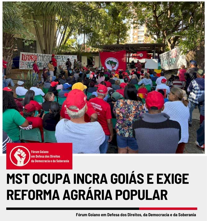 MST OCUPA O INCRA PARA EXIGIR O DIREITO CONSTITUCIONAL DE ACESSO À TERRA