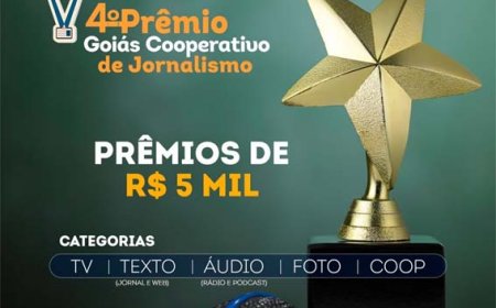 Sistema OCB/GO lança 4ª edição do Prêmio Goiás Cooperativo de Jornalismo