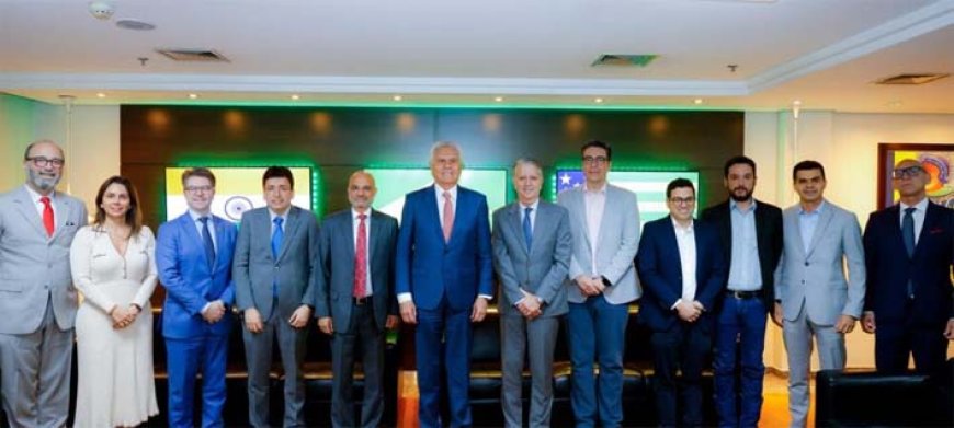 Caiado fortalece laços entre Goiás e Índia em reunião com novo embaixador