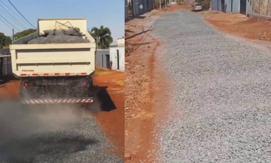 Moradores arcam com custos para reduzir a poeira no bairro