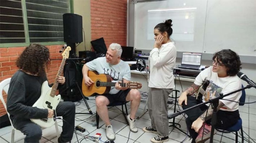 Semana da Música recebeu oficina de criação colaborativa na Escola do Futuro