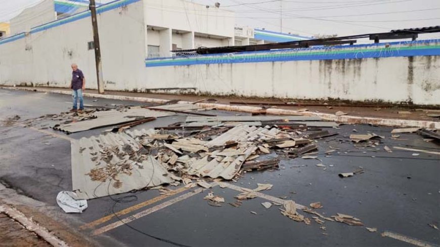 Temporal provoca danos e deixa rastro de destruição em Jataí