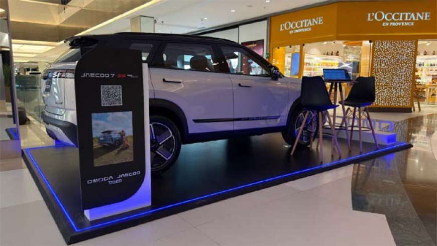 Tiger Omoda e Jaecoo inaugura stand no Flamboyant Shopping