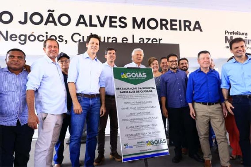 “Vale do Araguaia pode garantir segurança alimentar para o Brasil e para o mercado internacional”, diz Daniel Vilela ao inaugurar trecho da GO-070 e iniciar obra de subestação em Matrinchã
