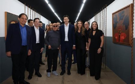Daniel Vilela destaca produção artística goiana na abertura da exposição “4 Mestres da Arte”