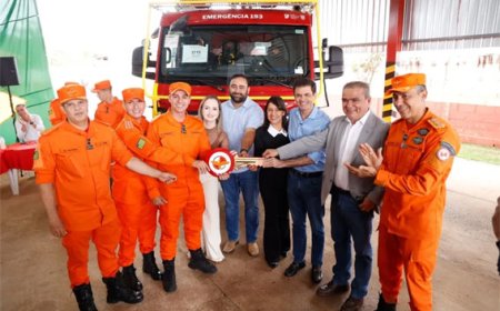 SEGURANÇA PÚBLICA: Bombeiros de Goiás recebem nova viatura para combate a incêndios em Silvânia