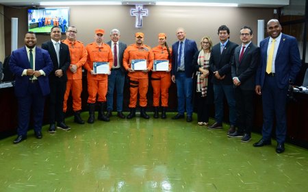 Bombeiros que realizaram parto de emergência recebem moção de aplausos